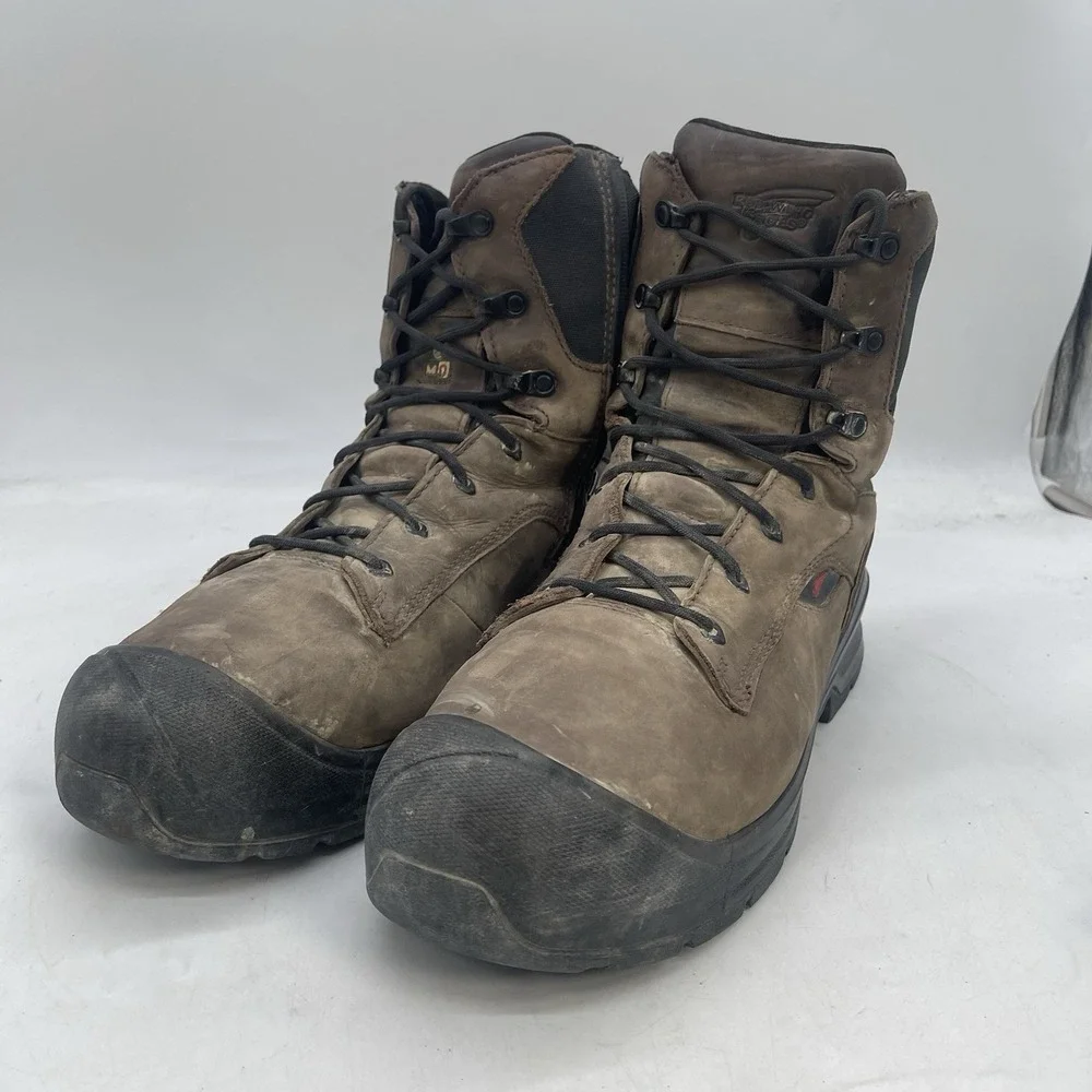Red Wing Boots Mens 12 D Brown Outdoor Workwear Lace Up Hiking 3519